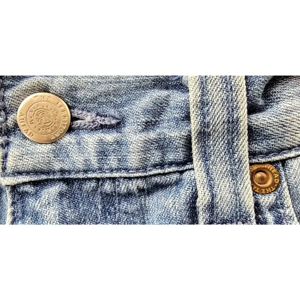 The Territory Ahead Straight Leg Jeans 34x32 Relaxed Fit Cotton Denim